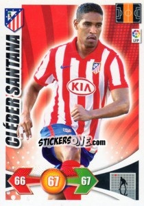 Sticker Cleber Santana - Liga BBVA 2009-2010. Adrenalyn XL n. 46 - Panini