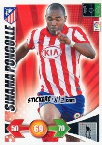Sticker Sinama Pongolle - Liga BBVA 2009-2010. Adrenalyn XL n. 51 - Panini