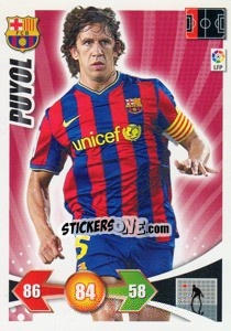 Sticker Puyol - Liga BBVA 2009-2010. Adrenalyn XL n. 57 - Panini