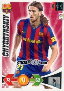Sticker Chygrynskiy - Liga BBVA 2009-2010. Adrenalyn XL n. 58 - Panini
