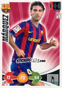 Sticker Rafael Marquez - Liga BBVA 2009-2010. Adrenalyn XL n. 59 - Panini