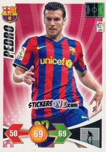 Figurina Pedro Rodríguez - Liga BBVA 2009-2010. Adrenalyn XL - Panini