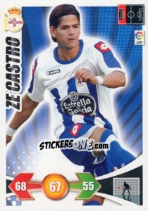 Sticker Ze Castro - Liga BBVA 2009-2010. Adrenalyn XL n. 77 - Panini