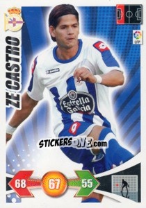 Figurina Ze Castro - Liga BBVA 2009-2010. Adrenalyn XL - Panini