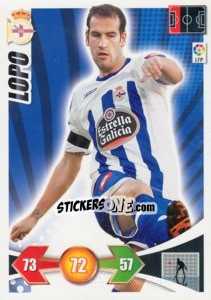 Figurina Lopo - Liga BBVA 2009-2010. Adrenalyn XL - Panini