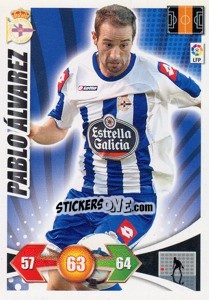 Sticker Pablo Alvarez - Liga BBVA 2009-2010. Adrenalyn XL n. 84 - Panini