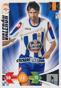 Sticker Valeron - Liga BBVA 2009-2010. Adrenalyn XL n. 87 - Panini