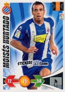 Figurina Moises Hurtado - Liga BBVA 2009-2010. Adrenalyn XL - Panini