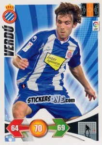 Sticker Verdu - Liga BBVA 2009-2010. Adrenalyn XL n. 99 - Panini