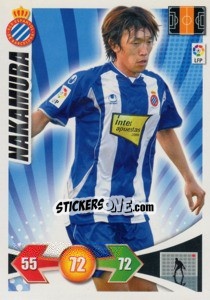 Sticker Shunsuke Nakamura - Liga BBVA 2009-2010. Adrenalyn XL n. 100 - Panini
