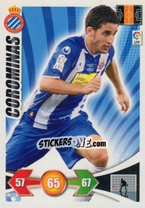 Cromo Corominas - Liga BBVA 2009-2010. Adrenalyn XL n. 101 - Panini