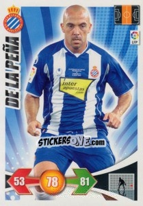 Figurina De la Pena - Liga BBVA 2009-2010. Adrenalyn XL - Panini