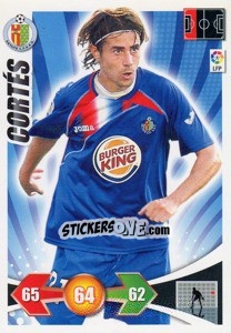 Sticker Cortes - Liga BBVA 2009-2010. Adrenalyn XL n. 111 - Panini