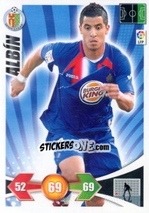 Cromo Albin - Liga BBVA 2009-2010. Adrenalyn XL n. 124 - Panini