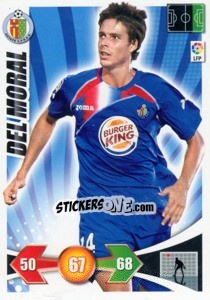 Sticker Del Moral - Liga BBVA 2009-2010. Adrenalyn XL n. 126 - Panini