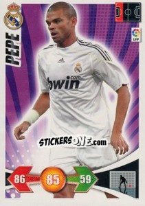 Sticker Pepe - Liga BBVA 2009-2010. Adrenalyn XL n. 130 - Panini
