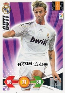 Figurina Guti - Liga BBVA 2009-2010. Adrenalyn XL - Panini