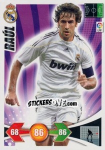 Sticker Raul González - Liga BBVA 2009-2010. Adrenalyn XL n. 141 - Panini