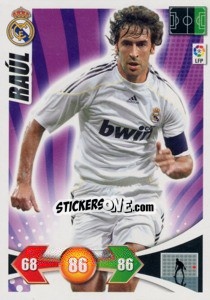 Sticker Raul González - Liga BBVA 2009-2010. Adrenalyn XL - Panini