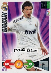 Figurina Higuain - Liga BBVA 2009-2010. Adrenalyn XL - Panini