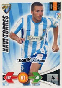 Sticker Xavi Torres - Liga BBVA 2009-2010. Adrenalyn XL n. 153 - Panini