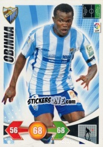 Sticker Obinna - Liga BBVA 2009-2010. Adrenalyn XL n. 162 - Panini