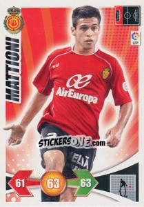 Cromo Mattioni - Liga BBVA 2009-2010. Adrenalyn XL n. 168 - Panini