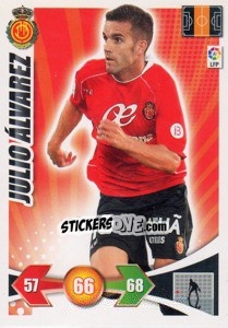 Sticker Julio Alvarez - Liga BBVA 2009-2010. Adrenalyn XL n. 173 - Panini
