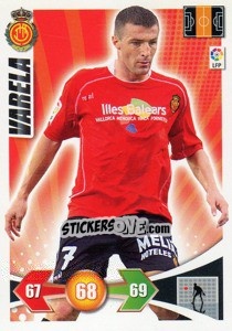 Figurina Varela - Liga BBVA 2009-2010. Adrenalyn XL n. 174 - Panini