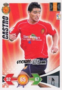 Sticker Castro - Liga BBVA 2009-2010. Adrenalyn XL n. 176 - Panini