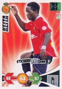 Sticker Keita - Liga BBVA 2009-2010. Adrenalyn XL n. 177 - Panini