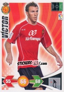 Sticker Victor - Liga BBVA 2009-2010. Adrenalyn XL n. 178 - Panini