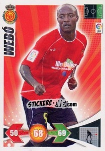 Sticker Webo - Liga BBVA 2009-2010. Adrenalyn XL n. 180 - Panini