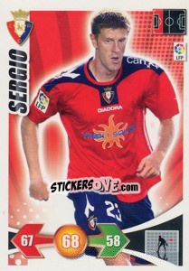 Sticker Sergio - Liga BBVA 2009-2010. Adrenalyn XL - Panini