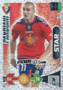 Sticker Pandiani (S) - Liga BBVA 2009-2010. Adrenalyn XL n. 196 - Panini