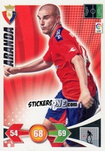 Sticker Aranda - Liga BBVA 2009-2010. Adrenalyn XL - Panini