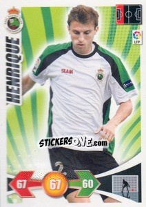 Sticker Henrique - Liga BBVA 2009-2010. Adrenalyn XL n. 202 - Panini