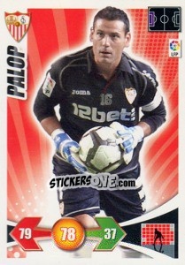 Sticker Palop - Liga BBVA 2009-2010. Adrenalyn XL - Panini