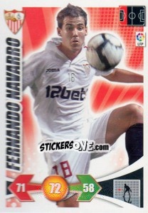 Figurina Fernando Navarro - Liga BBVA 2009-2010. Adrenalyn XL - Panini