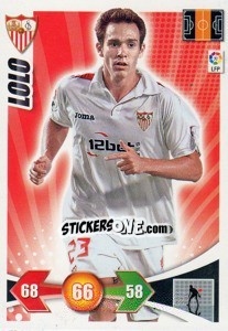 Sticker Lolo - Liga BBVA 2009-2010. Adrenalyn XL n. 224 - Panini
