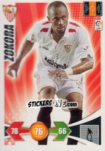 Cromo Zokora - Liga BBVA 2009-2010. Adrenalyn XL - Panini