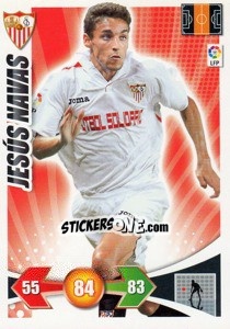 Sticker Jesus Navas - Liga BBVA 2009-2010. Adrenalyn XL n. 228 - Panini