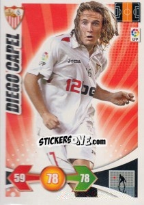Sticker Diego Capel - Liga BBVA 2009-2010. Adrenalyn XL n. 229 - Panini