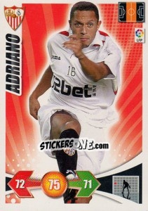 Sticker Adriano Correia - Liga BBVA 2009-2010. Adrenalyn XL n. 230 - Panini