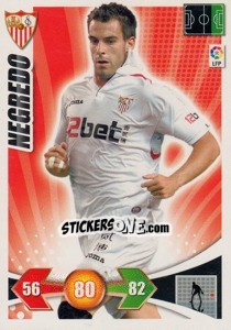 Sticker Negredo - Liga BBVA 2009-2010. Adrenalyn XL n. 231 - Panini