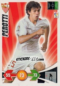 Sticker Perotti - Liga BBVA 2009-2010. Adrenalyn XL n. 234 - Panini