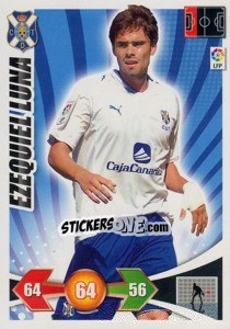 Figurina Ezequiel Luna - Liga BBVA 2009-2010. Adrenalyn XL - Panini