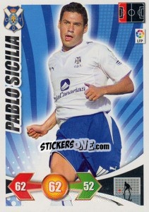 Sticker Pablo Sicilia - Liga BBVA 2009-2010. Adrenalyn XL n. 257 - Panini