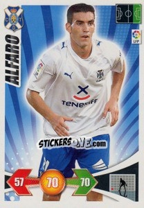 Sticker Alfaro - Liga BBVA 2009-2010. Adrenalyn XL n. 267 - Panini