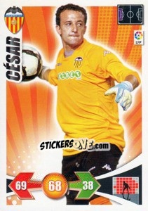 Sticker Cesar Sanchez - Liga BBVA 2009-2010. Adrenalyn XL n. 271 - Panini